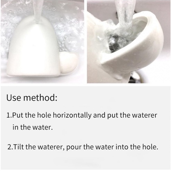 NWOT Ceramic Small Pet Drinking Water Feeder - Picture 5 of 5